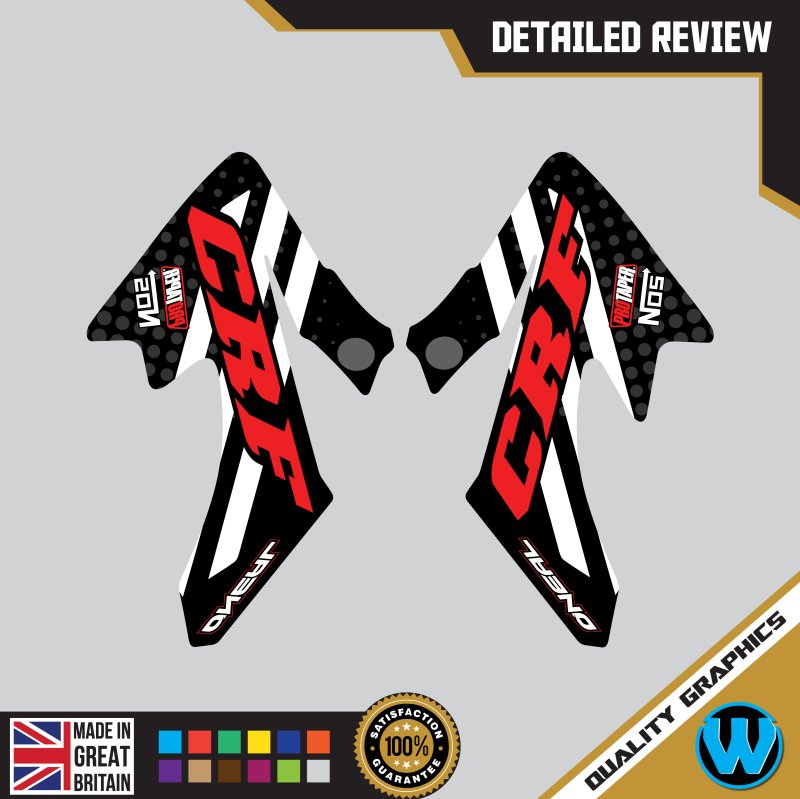 Honda CRF 50 2004 -2012 Motocross MX Graphics |  Decals Kit Flip Red