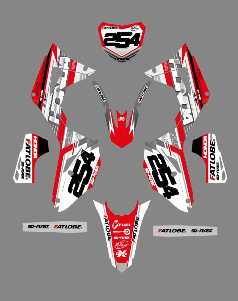 Honda CRF Motocross Graphics |  MX Decals Kit Redeemer