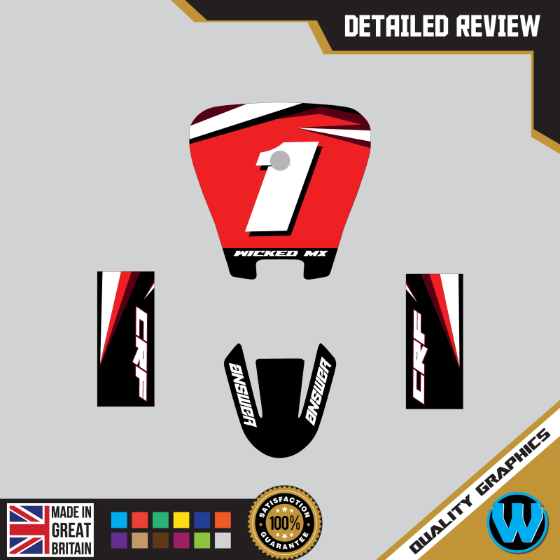 Honda CRF 70 2004 -2023 Motocross MX Graphics |  Decals Kit Fasthouse Red