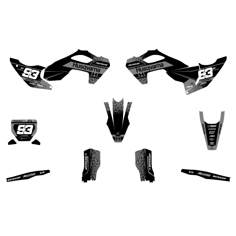 Husqvarna MX Motocross Graphics Kit &#8211; Fasthouse