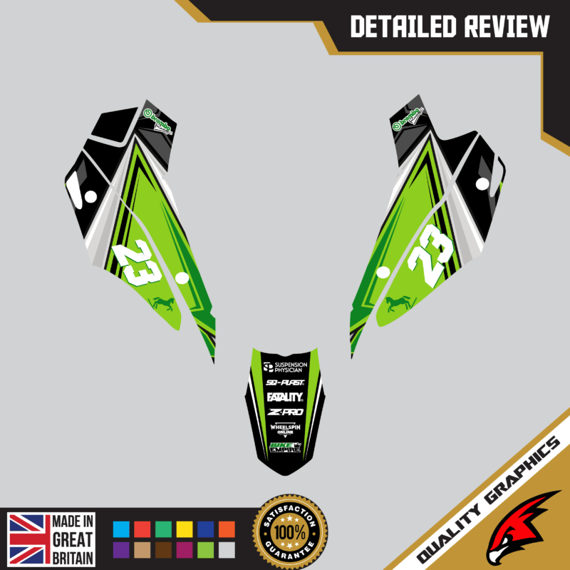 Honda CRF110F 2013 &#8211; 2018 Motocross Graphics |  MX Decals Kit Peary Green