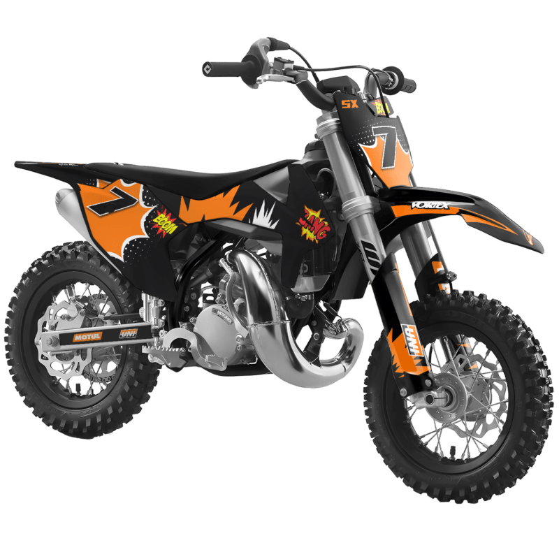 KTM SX50 50SX 2002 &#8211; 2008 Motocross Graphics |  MX Decals Kit Blast ORG