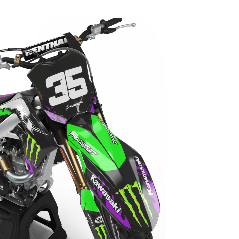 Kawasaki MX Motocross Graphics Kit &#8211; Trigger