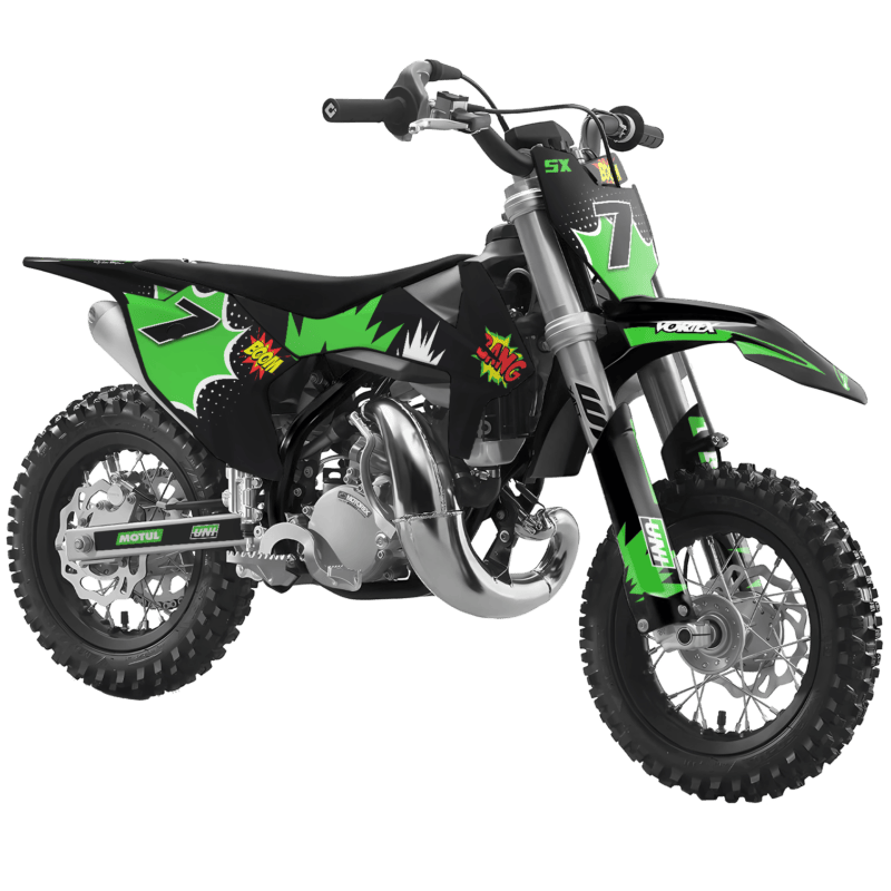 KTM SX50 50SX 1998 &#8211; 2001 Motocross Graphics |  MX Decals Kit Blast Green