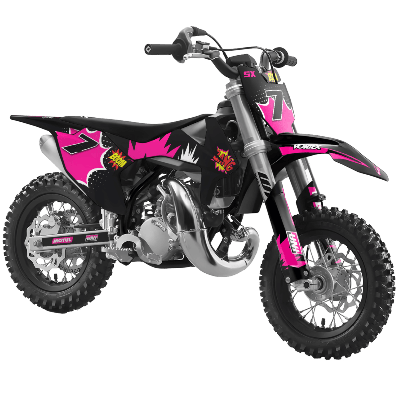 KTM SX50 50SX 2009 &#8211; 2015 Motocross Graphics |  MX Decals Kit Blast Pink