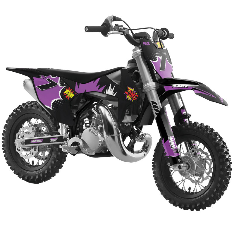KTM SX50 50SX 2016 &#8211; 2023 Motocross Graphics |  MX Decals Kit Blast Purple