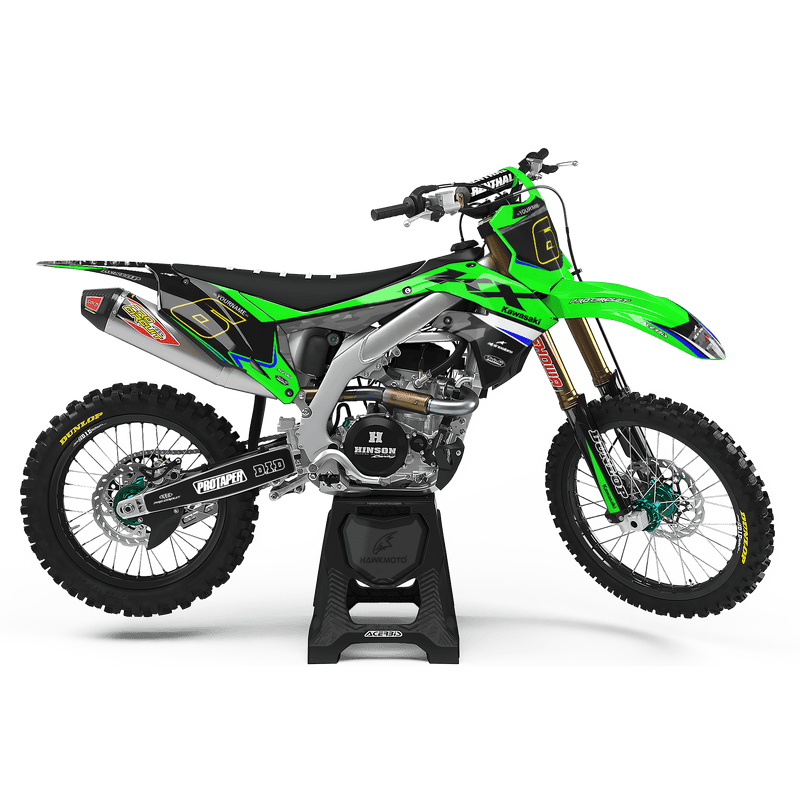 Kawasaki MX Motocross Graphics Kit &#8211; Enforcer