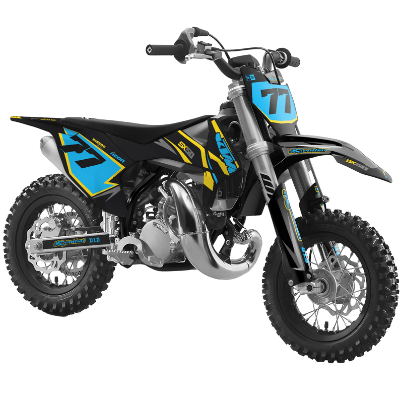KTM SX50 50SX 2016 &#8211; 2023 Motocross Graphics |  MX Decals Kit Klaus Yellow