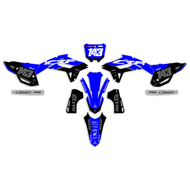 Honda MX Motocross Graphics Kit &#8211; Moon Strike