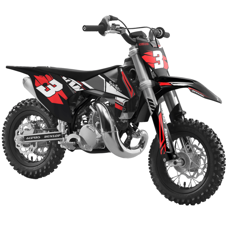 KTM SX50 50SX 1998 &#8211; 2001 Motocross Graphics |  MX Decals Kit High End Red