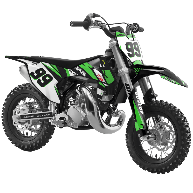 KTM SX50 50SX 1998 &#8211; 2001 Motocross Graphics |  MX Decals Kit Push Green