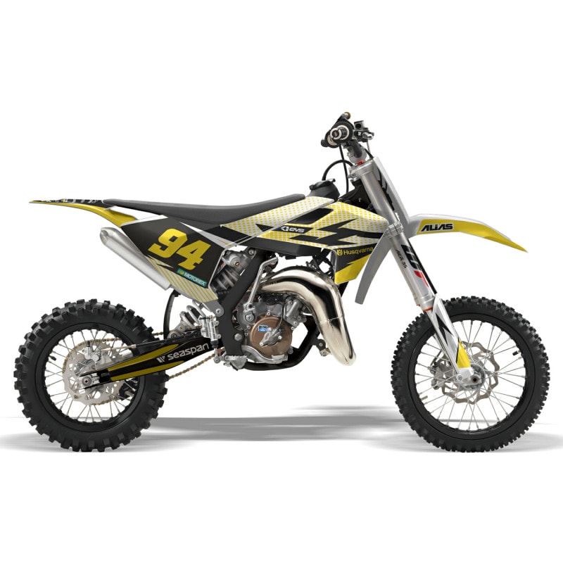 Husqvarna TC 65 2016 &#8211; 2023 MX Motocross Graphics |  Kit &#8211; Cubic  Gold