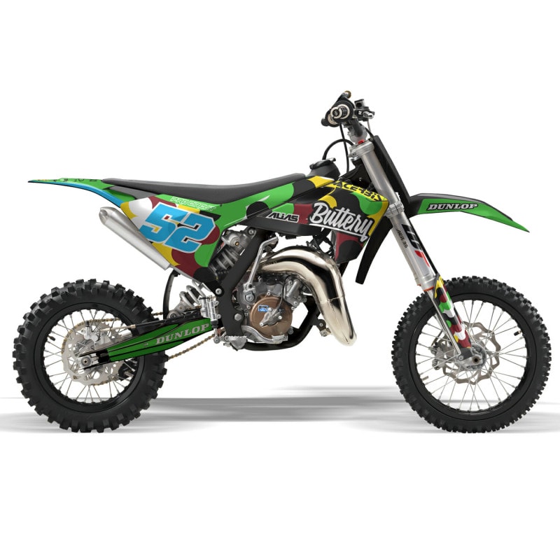 Husqvarna TC 65 2016 &#8211; 2023 MX Motocross Graphics |  Kit &#8211; Blink Green