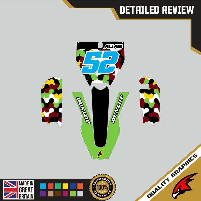 Husqvarna TC 65 2016 &#8211; 2023 MX Motocross Graphics |  Kit &#8211; Blink Green