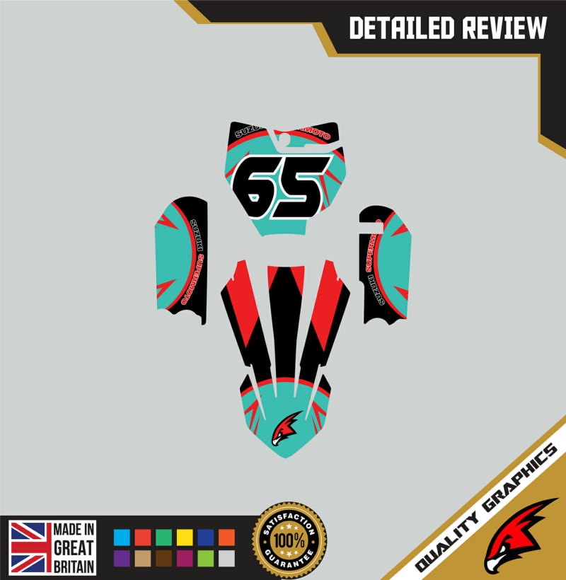 KTM SX65 2016-20 Motocross Graphics | MX Decals Kit Bruce Teal