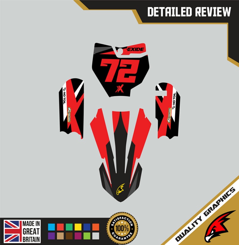 KTM SX65 2016-20 Motocross Graphics | MX Decals Kit Freak Red