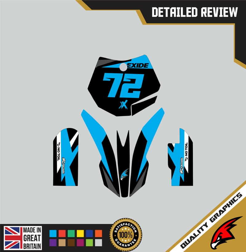 KTM SX65 09-15 Motocross Graphics | MX Decals Kit Freak Blue