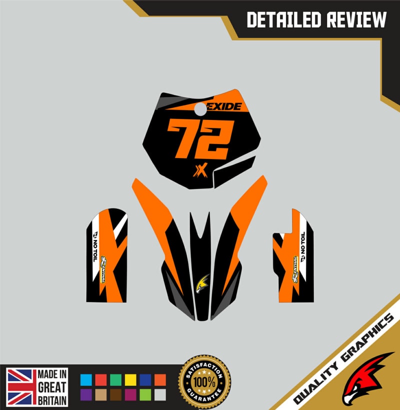 KTM SX65 09-15 Motocross Graphics | MX Decals Kit Freak Orange