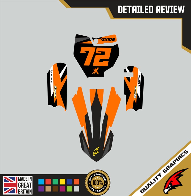 KTM SX65 2016-20 Motocross Graphics | MX Decals Kit Freak Orange