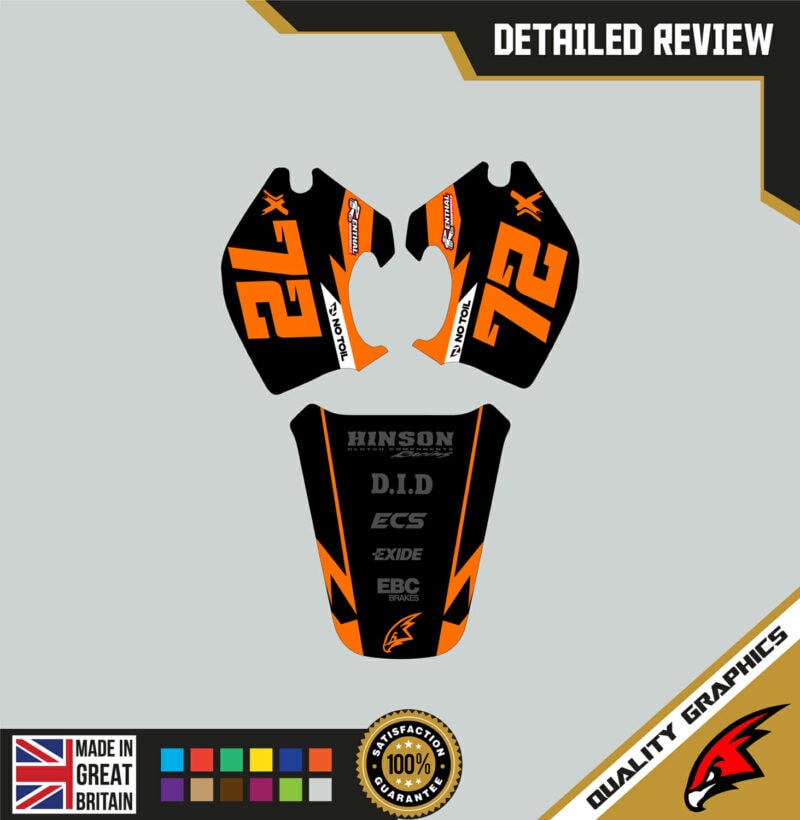 KTM SX65 98-01 Motocross Graphics | MX Decals Kit Freak Orange