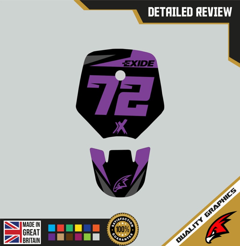 KTM SX65 98-01 Motocross Graphics | MX Decals Kit Freak Purple