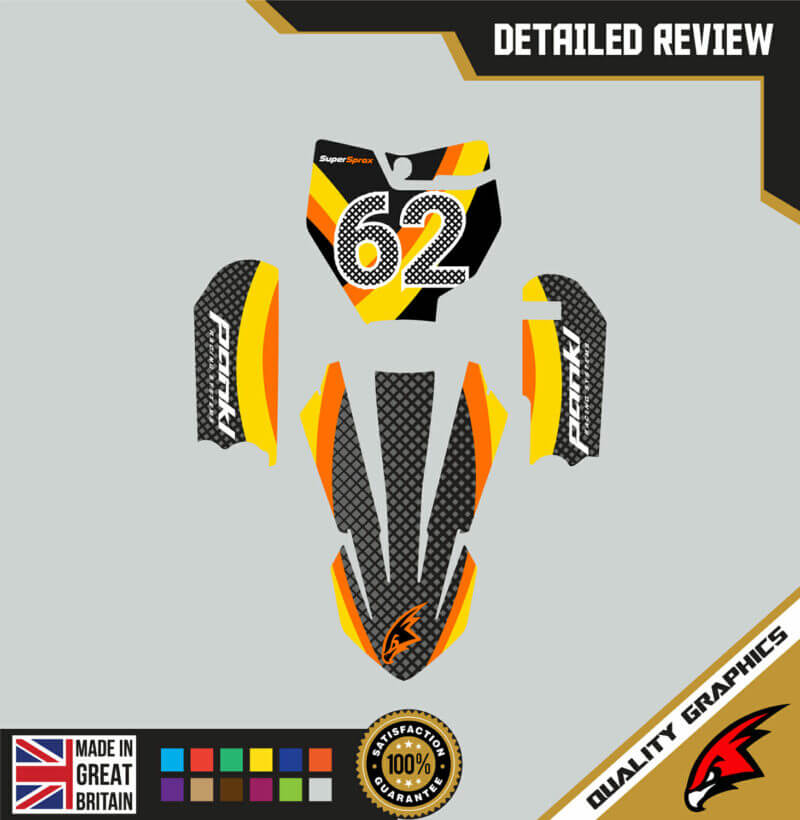 KTM SX65 2016-20 Motocross Graphics | MX Decals Kit Scorch Gold