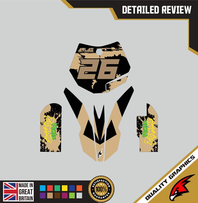 KTM SX65 09-15 Motocross Graphics | MX Decals Kit Zombie Tan