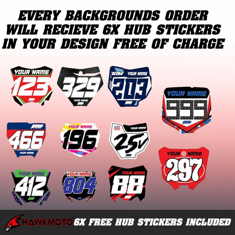 Yamaha MX Motocross Backgrounds Graphics |  Kit Fits All Models and Years