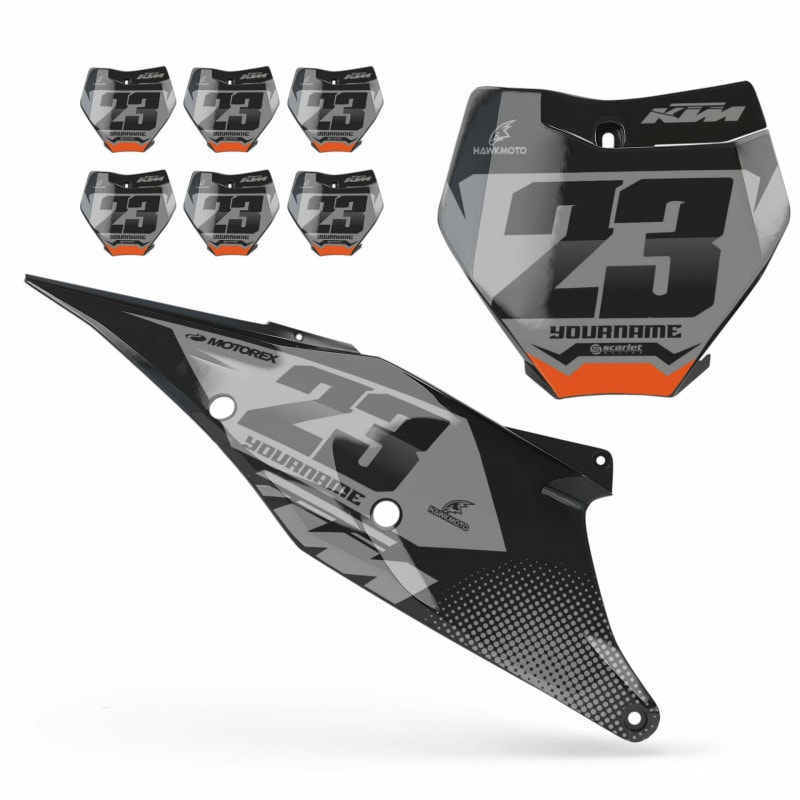 KTM MX Motocross Backgrounds Graphics | Kit Fits All Models and Years &#8211; Piston