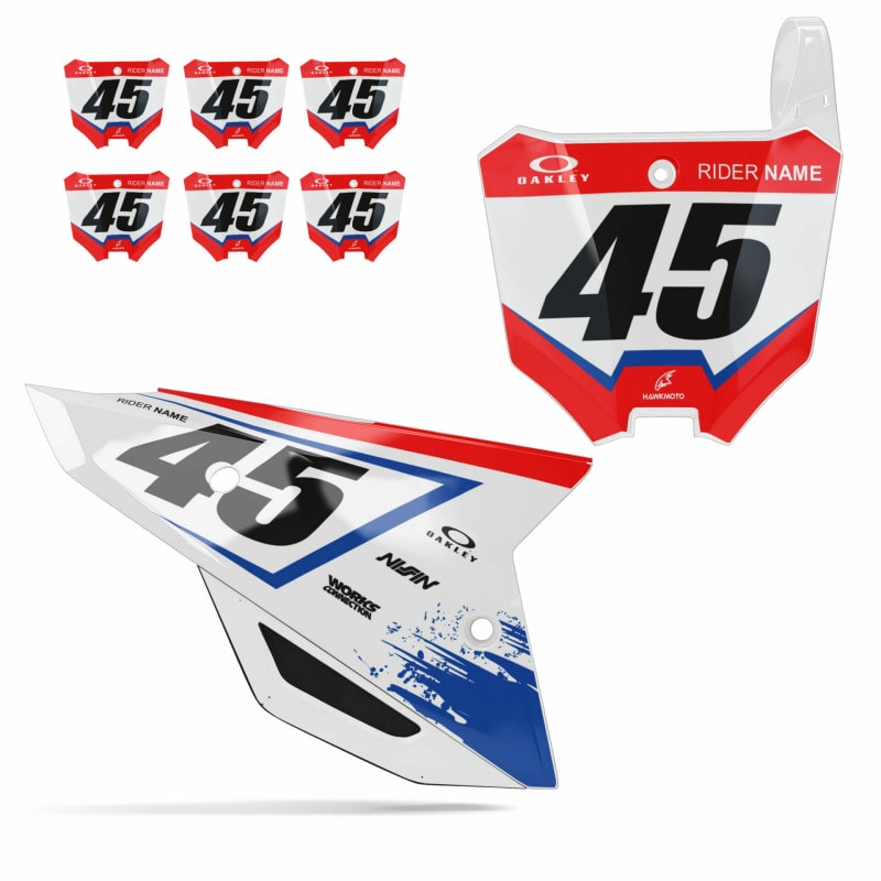 Honda MX Motocross | Backgrounds Graphics | Kit Fits All Models and Years &#8211; Akairo