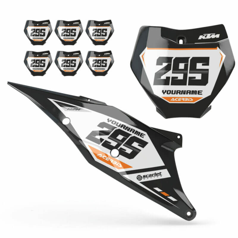 KTM MX Motocross Backgrounds Graphics | Kit Fits All Models and Years &#8211; The Force