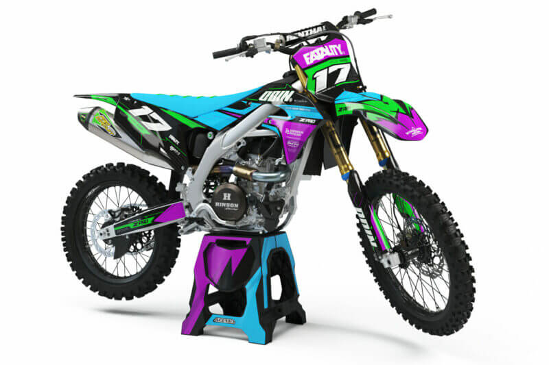 Kawasaki MX Motocross Graphics Kit &#8211; Synth