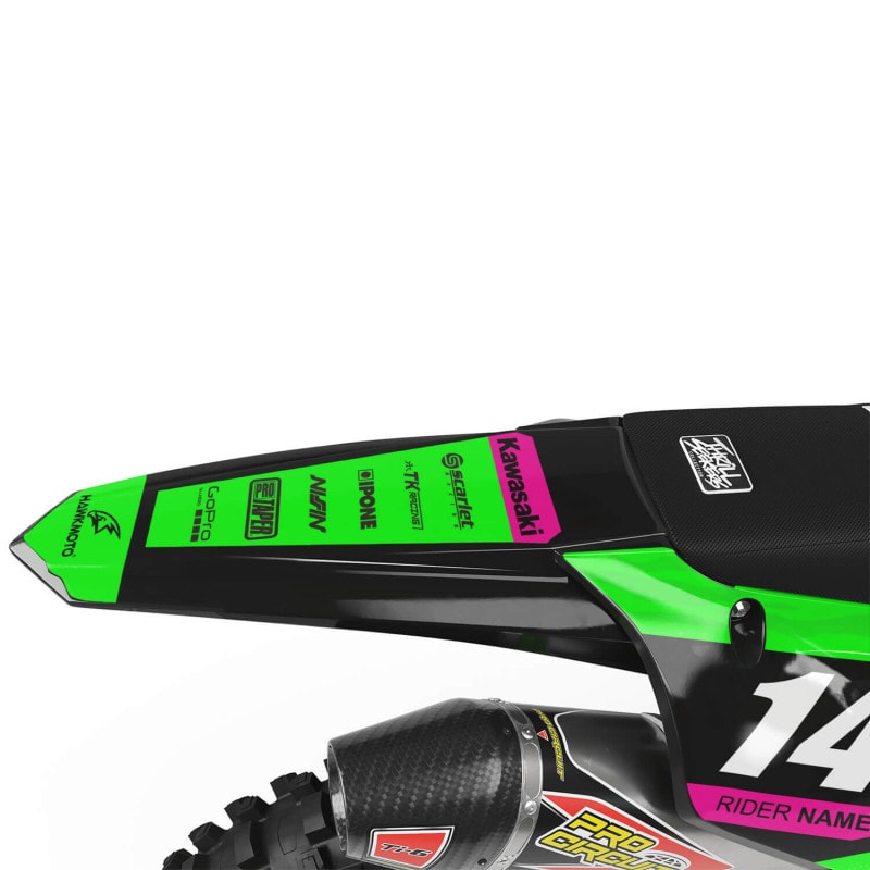 Kawasaki MX Motocross Graphics Kit &#8211; Free Ride