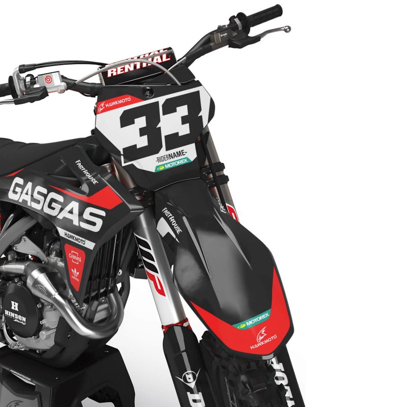 GasGas MX Motocross Graphics Kit All Models | Years &#8211; Rasta