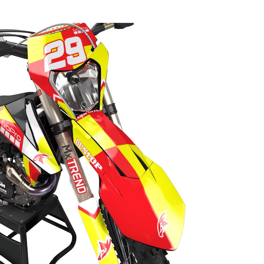 KTM MX Motocross Graphics |  Kit All Models All Years &#8211; Skywalker Yellow