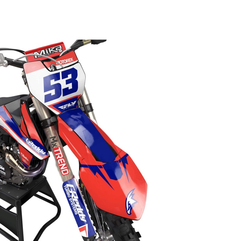 KTM MX Motocross Graphics |  Kit All Models All Years &#8211; Fluffy Red