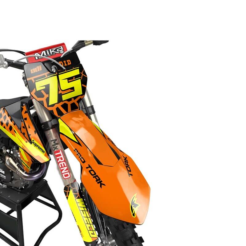 KTM MX Motocross Graphics |  Kit All Models All Years &#8211; Elmo Orange