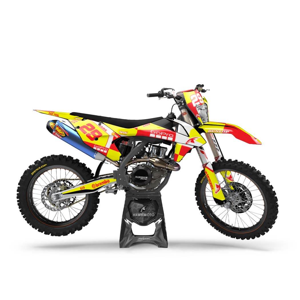KTM MX Motocross Graphics |  Kit All Models All Years &#8211; Skywalker Yellow