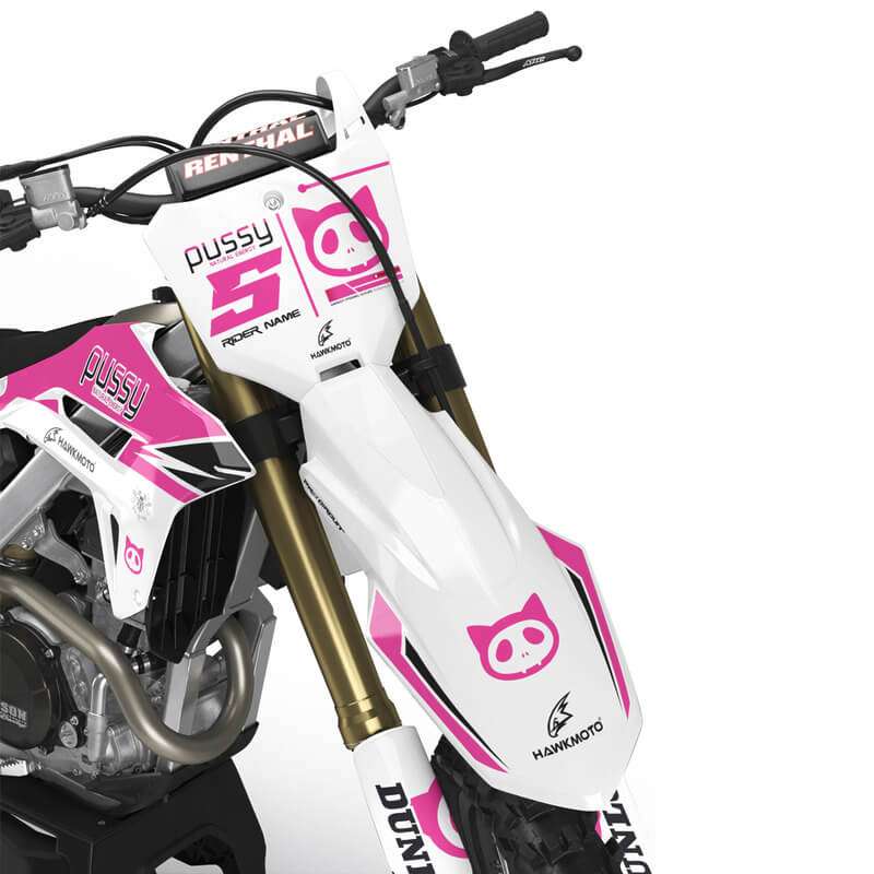 Honda MX Motocross Graphics |  Kit All Models All Years &#8211; Pussy