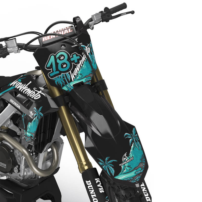 Honda MX Motocross Graphics |  Kit All Models All Years &#8211; Tanuki