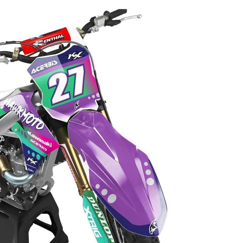 Kawasaki MX Motocross Graphics Kit &#8211; Naoki-Splash