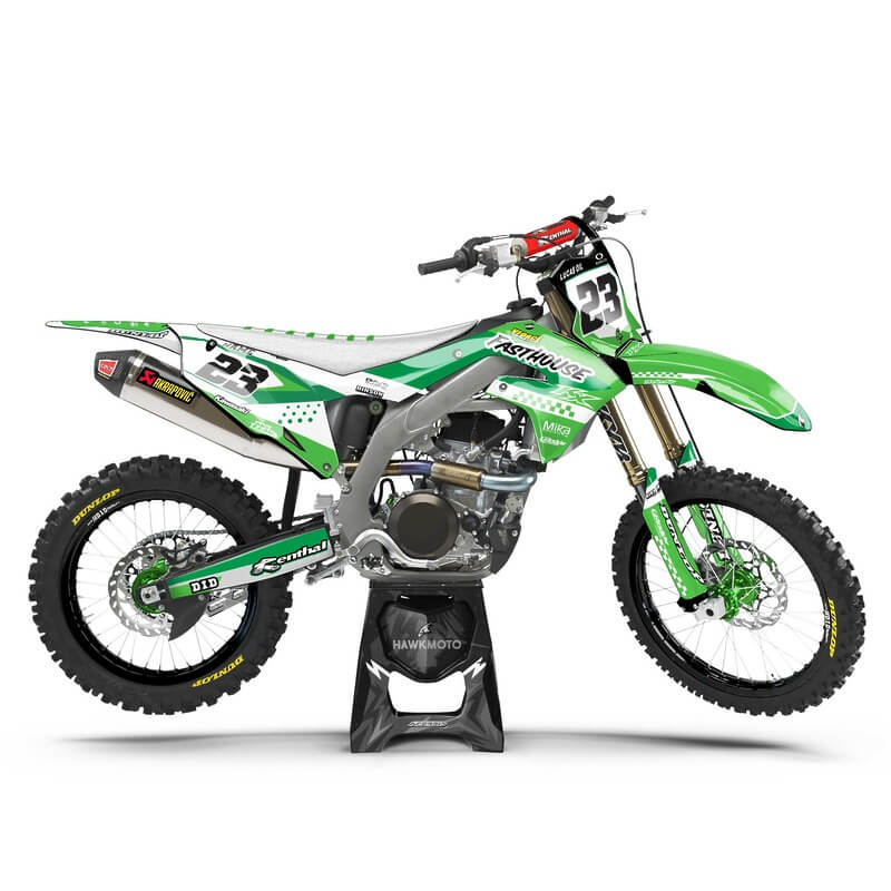 Kawasaki MX Motocross Graphics Kit &#8211; Takashi Green