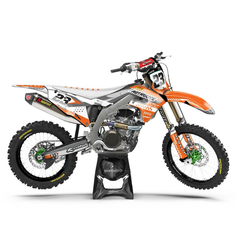 Kawasaki MX Motocross Graphics Kit &#8211; Takashi Orange