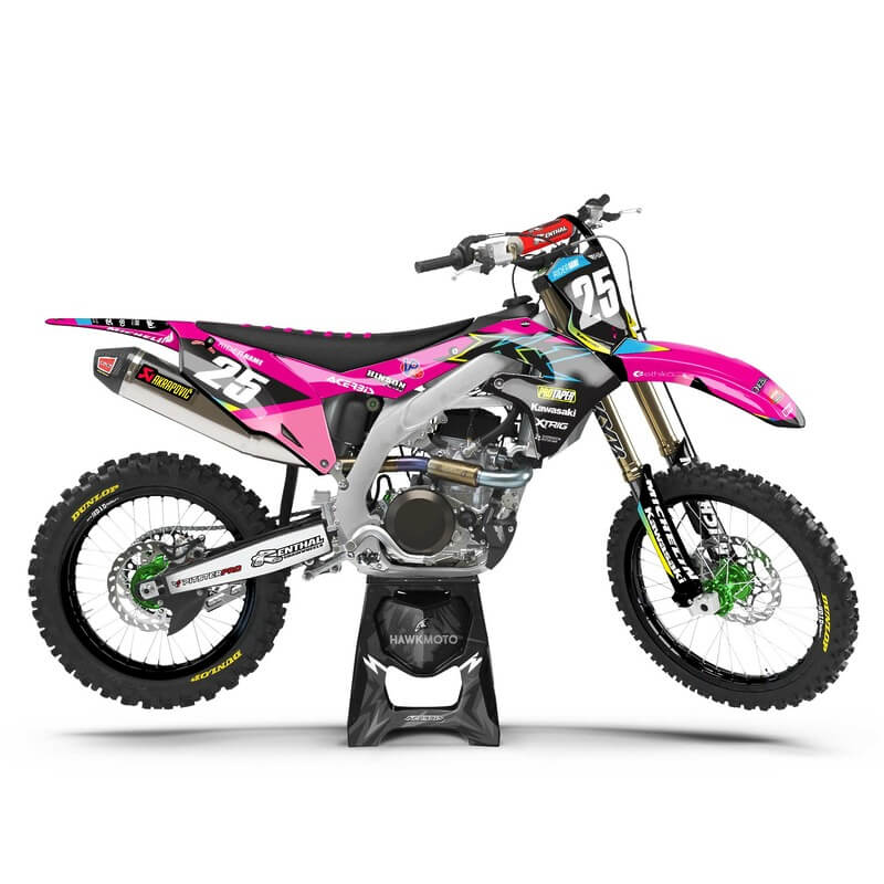 Kawasaki MX Motocross Graphics Kit &#8211; Masao Pink