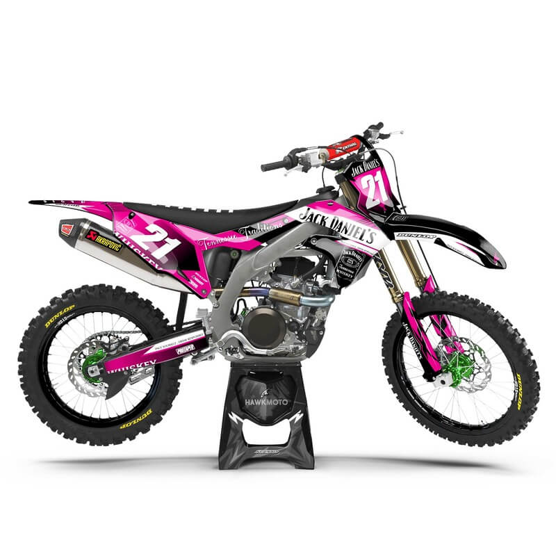 Kawasaki MX Motocross Graphics Kit &#8211; Aoto Pink